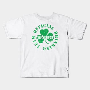 St Patricks Day Official Drinking Team Kids T-Shirt